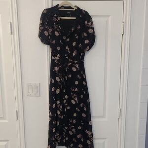 DKNY Black Floral Women's Dress